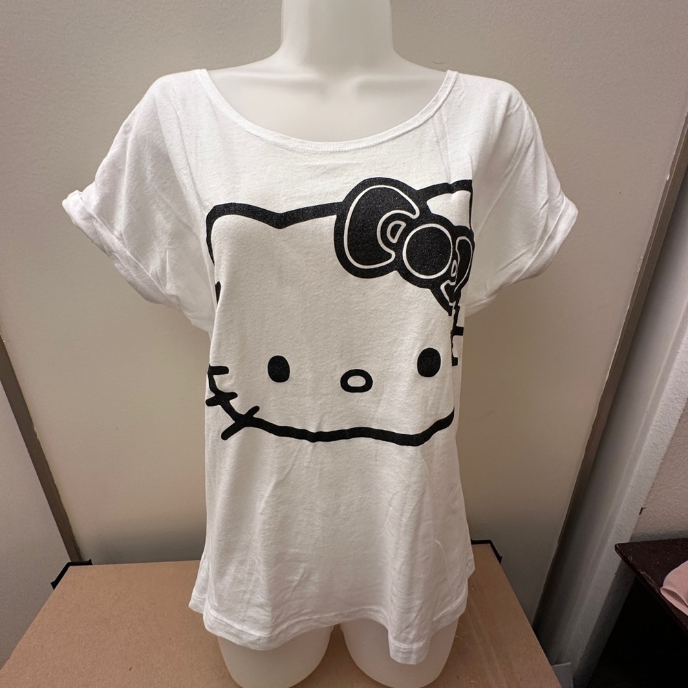White Hello Kitty Graphic T-Shirt